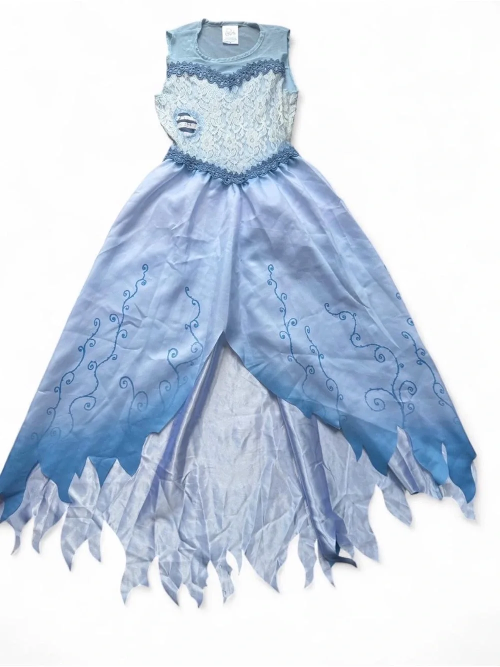 Disney Corpse Bride Emily Costume Dress & Veil Kids Medium Halloween